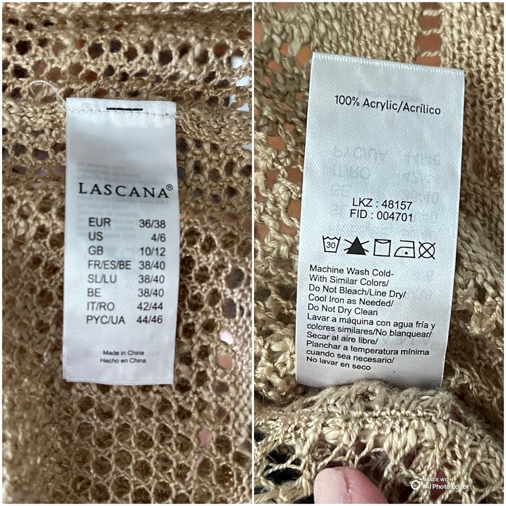 Lascana Knit Cardigan with Tie-Front - Picture 7 of 8